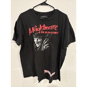 A Nightmare On Elm Street “Better Stay Up Late” Shirt Men's XXL Horror Black
